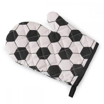 Funny Football Pattern Cotton BBQ Gloves