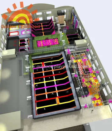 Fun Sky Supper Trampoline Park For Children