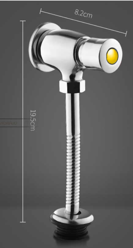 手動手押しトイレ壁掛け設置フラッシングツール真ちゅう耐久性小便器フラッシュバルブ