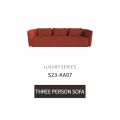 3 Seaters Sofa Sofa Kain Merah