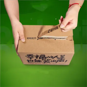 Carton Box with Zipper Opening