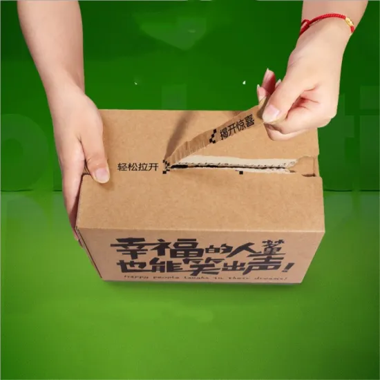 Carton Box with Zipper Opening