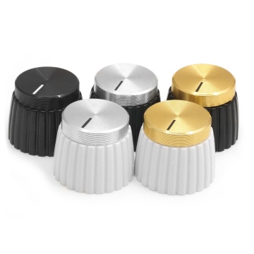 Marshall Style Guitar Amplifier Knob with Set Screw - Aluminum Replacement