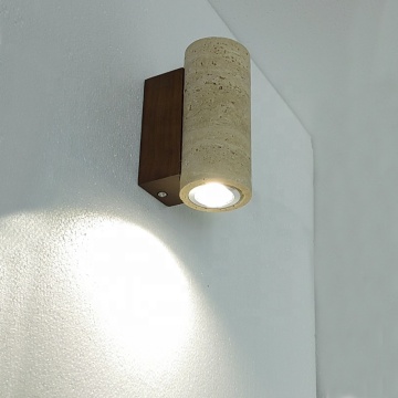 Modern Travertine Warm White LED Wall Lamp for Corridor and Staircase Decoration