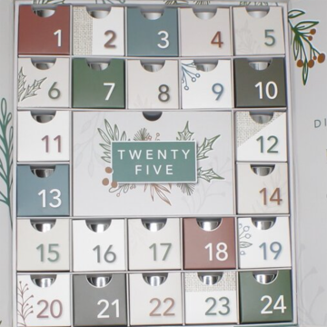 High quality advent calendar box cardboard packaging box