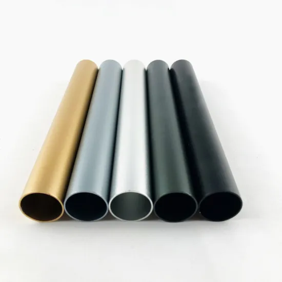 Custom Anodized Aluminum Tubes in Various Colors and Sizes: Gold, Black, Red, Blue Hollow Rounds