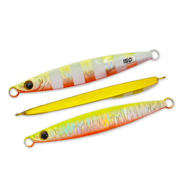 Long Casting 150g Saltwater Fast Sinking Lead Jig Lures - UV Glow Deep Sea Fishing