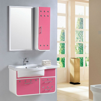 Pvc Bathroom Wash Cabinet Basin