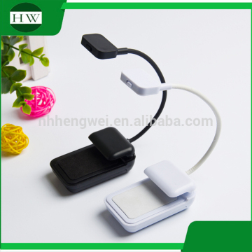 custom logo portable flexible target adjustable plastic cheap wireless small mini led clamp clip work reading book light lamp