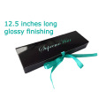 Fashion Black Hair Extension Packaging Box With Window