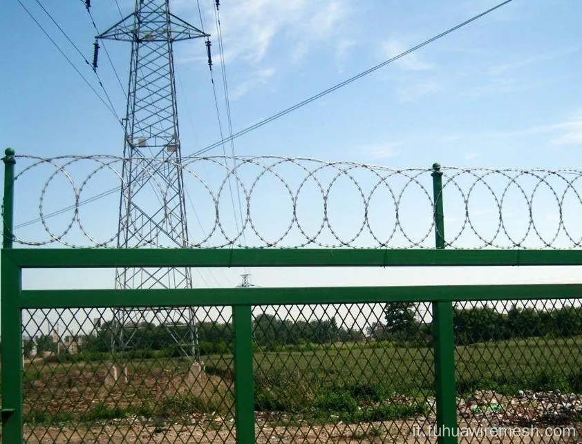 Recinzione galvanizzata a caldo e rivestito in PVC