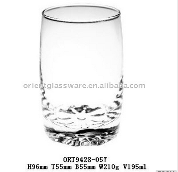 195ml drinking tumbler glass cup