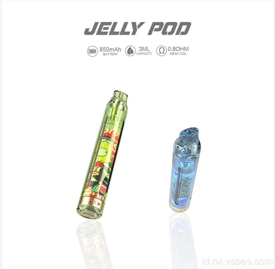 Sistem pod yang dapat diisi ulang Vape kit e-rokok vape