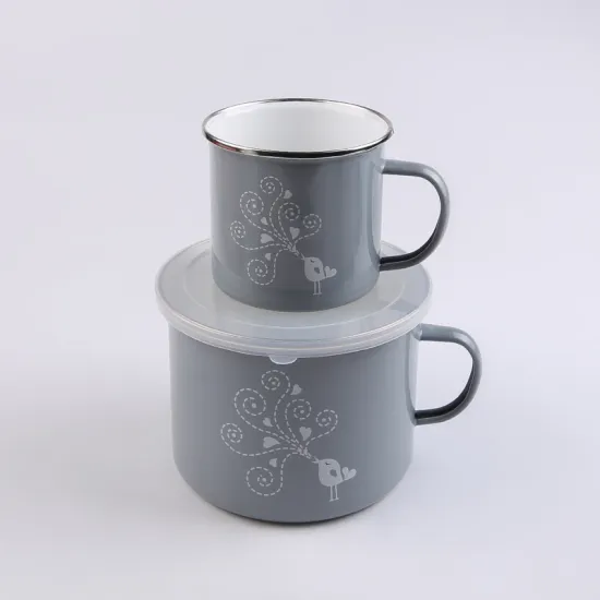 Grace Grey Stock Cup with Plastic Cover