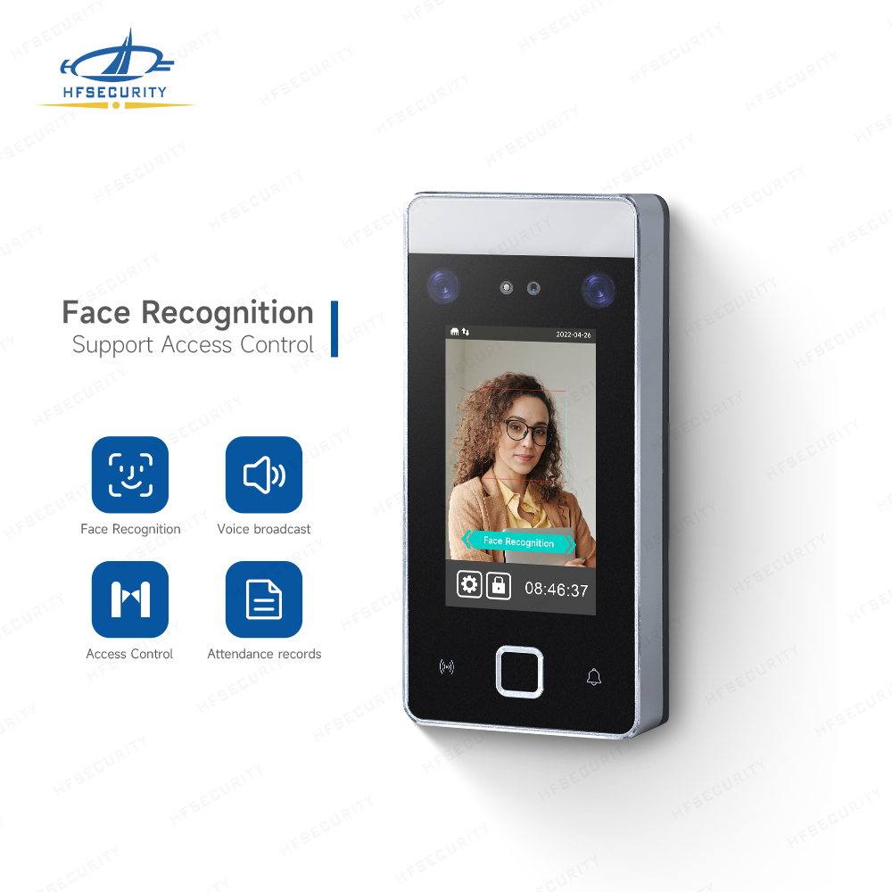 Système de contrôle d'accès à la présence d'empreintes digitales du visage Palm