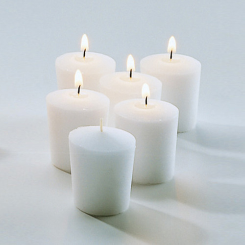 Paraffin Wax Mini Unscented Pillar Votive Candles