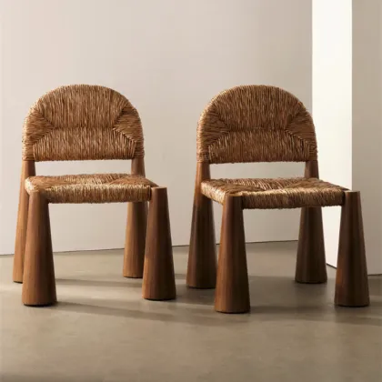 Modern Italian Rattan Chair for B&B and Restaurant Dining