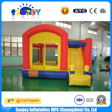 China Supplier Toys Cheap Small Inflatable Bouncer with Slide for Home Use