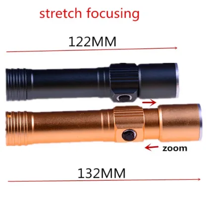 Customized Logo Maglite 18650 Rechargeable Mini Torch - Waterproof, Zoomable Pocket Flashlight for Bikes