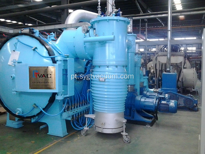 Forno de tratamento térmico de câmara única a vácuo horizontal