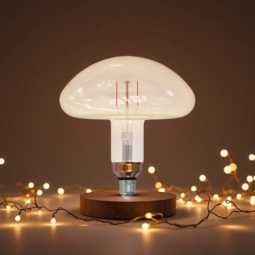 装饰用蘑菇形可调光琥珀色灯泡