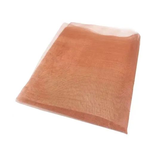 Hot Selling Red Copper Braided Wire Mesh Filter Cloth for EM Shielding