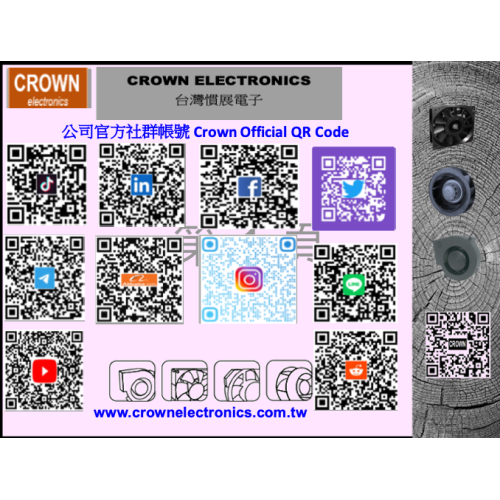 Crown 40x10 enfriamiento axial DC enfriamiento industrial