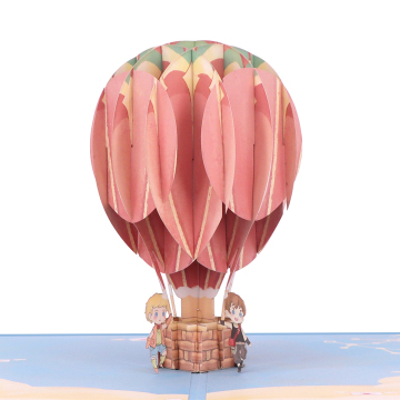 Hot Air Balloon Birthday Pop Up Card