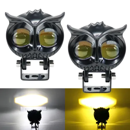Owl Theme LED Auxiliary Motorcycle Lighting System