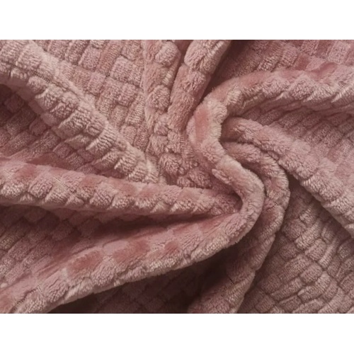 Porta de pijama de franela de jacquard súper suave de dos tonos