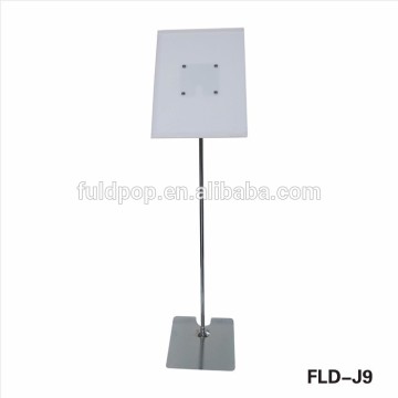 Attract customers 1300mm metal pop display stand with acrylic board in supermarket