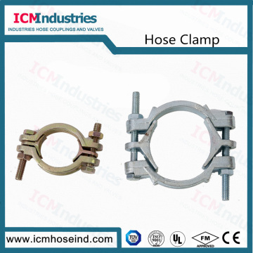 Double bolt hose clamps