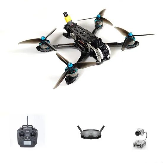 5-inch RC DIY Freestyle Drone Kit: Digital Version BNF/RTF FPV Racing Drone Set with Camera and FPV Goggles