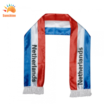 Sciarpa sportiva jacquard personalizzata all'ingrosso con logo