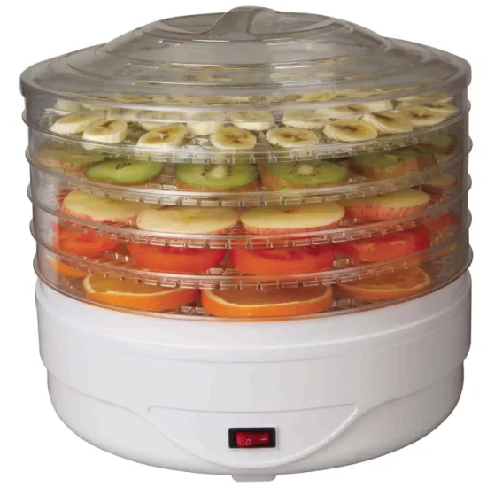 Food dehydrator with adjustable tray