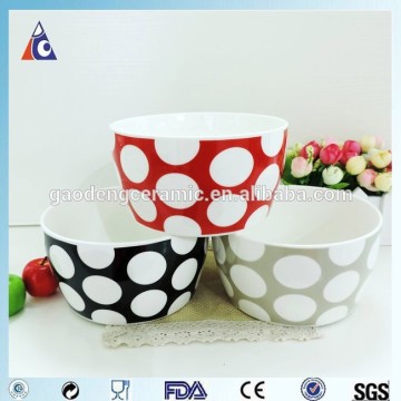 Big dot 5 inch ceramic dinnerware bowl