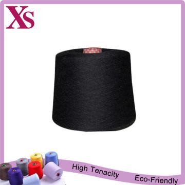 Dope dyed polyester yarn for embroidery thread