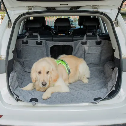 CHENGHUI Waterproof Dog Car Seat Covers with Mesh Window