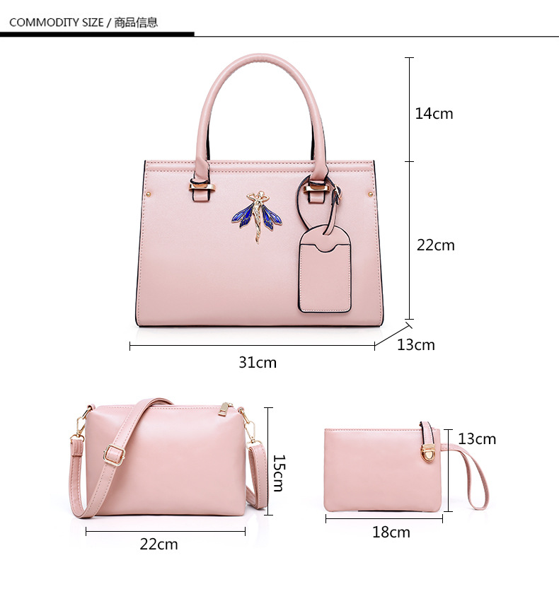 Fashion purses ladies handbag emboss pattern bags