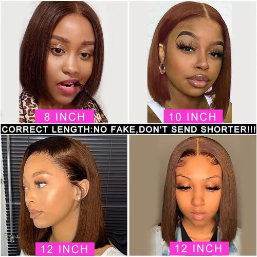 Brown Bob 13X4 Lace Front Wig