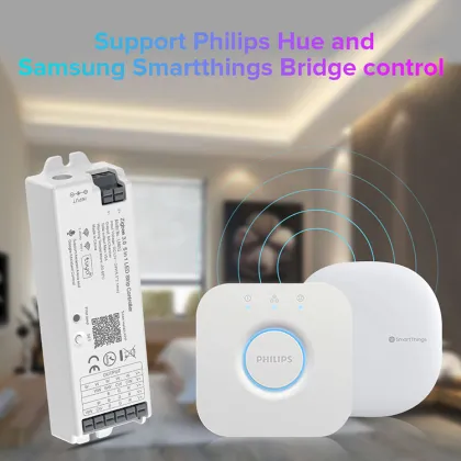 Philips Hue and Samsung Tuya Smart Life APP RGB CCT 5in1 Zigbee LED Controller