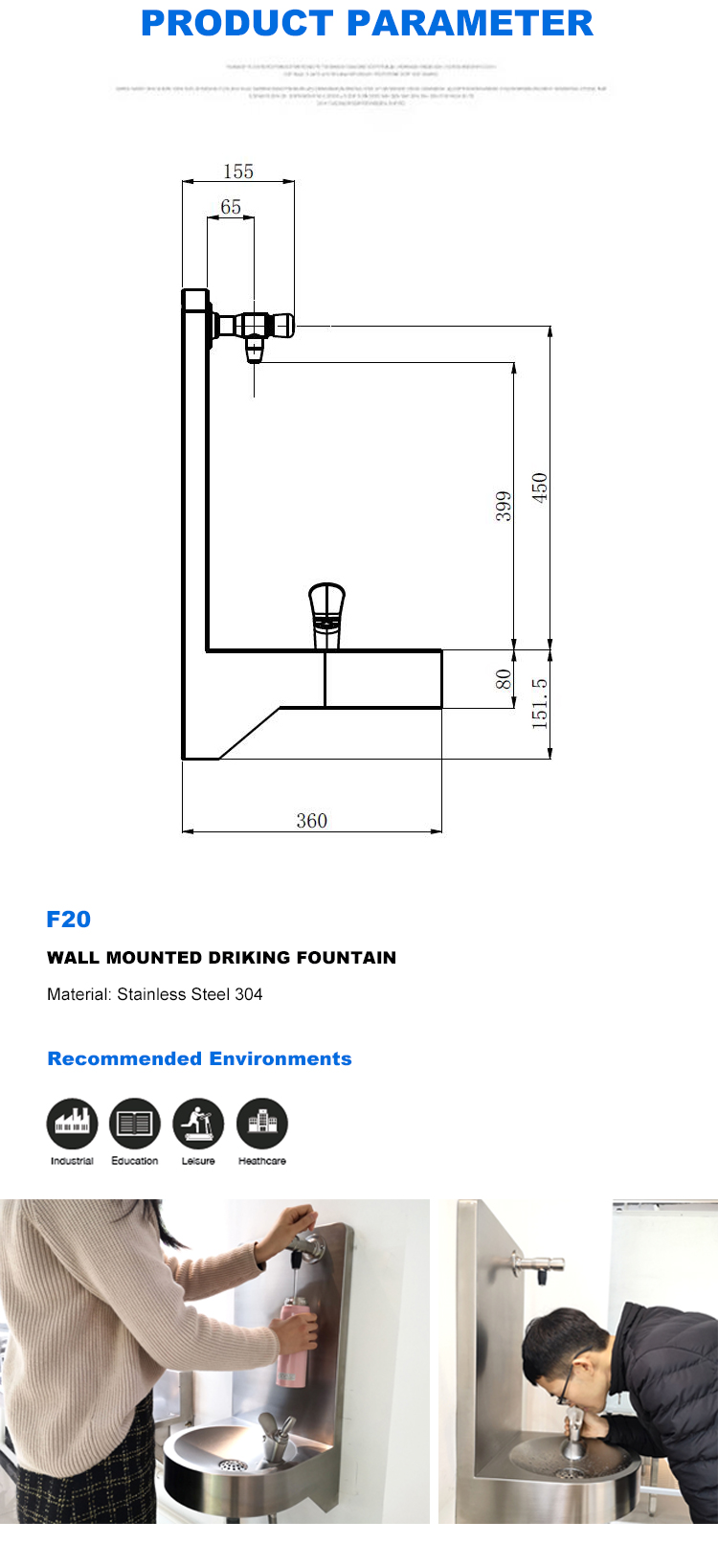 Wall Mounted Sensor Faucet