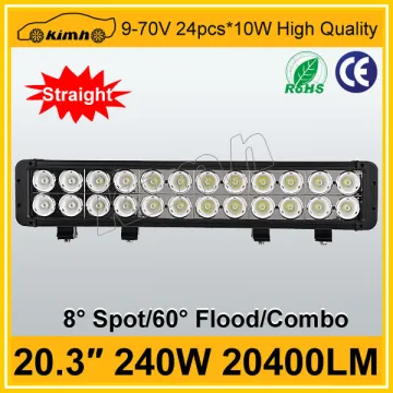 High brightness auto parts 20.3" 240w 24 volt led light bar