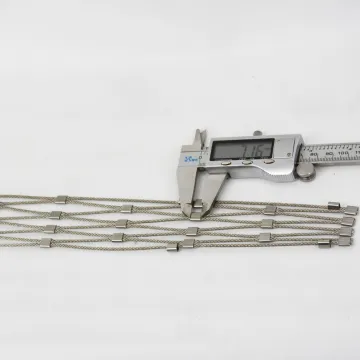High Quality Flexible Ferrule Rope Mesh Stainless Steel Wire Cable Mesh