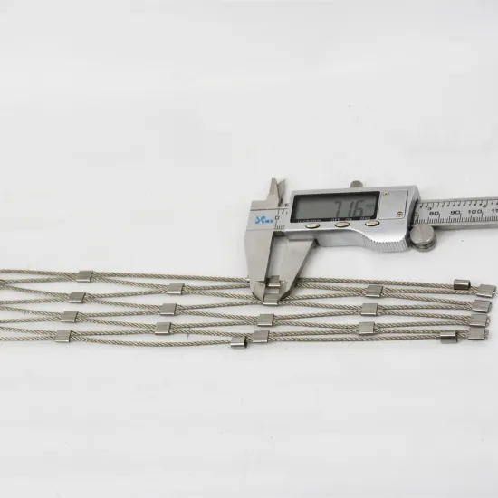 High Quality Flexible Ferrule Rope Mesh Stainless Steel Wire Cable Mesh