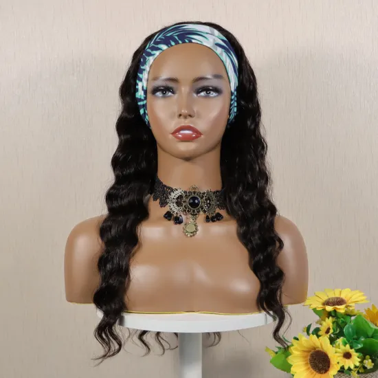 Wholesale price loose wave Headband Wig Human Hair For Black Women,Raw Virgin Human Hair Headband Wigs
