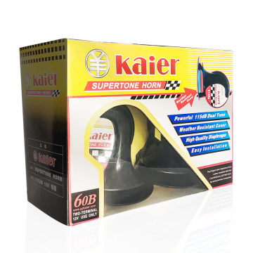 Kaier Super Loud Sound Copper Coil 24V/12V Klaxon Siput Tanduk untuk Kereta