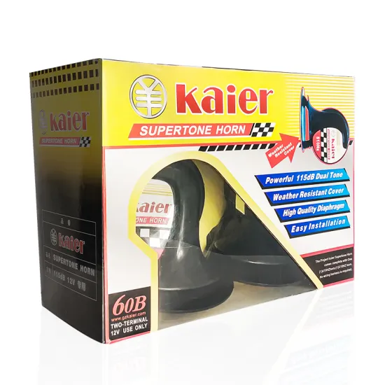 Kaier Super Loud Sound Copper Coil 24V/12V Klaxon Snail Horn for Cars