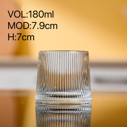 Vidro de vidro de uísque claro criativo de vidro