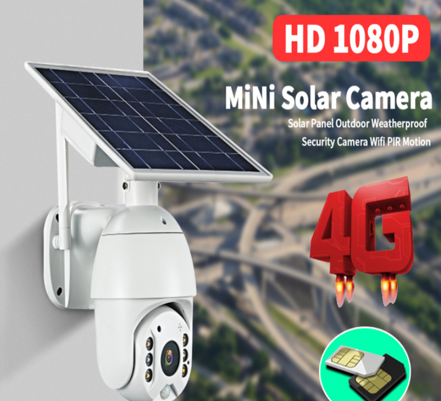 Caméra de surveillance solaire 4G